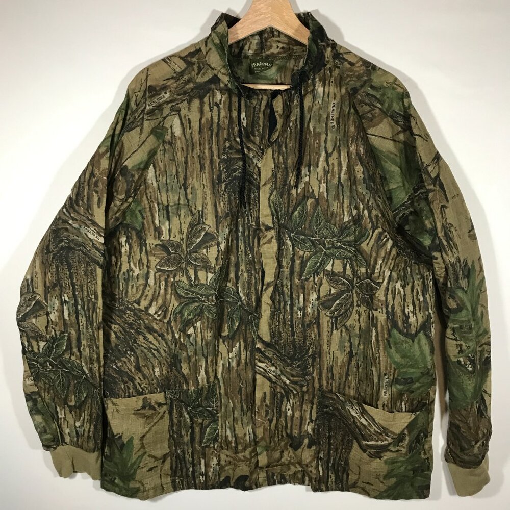 Spartan Realtree Adult's Large Full Zip Raglan Long Sleeve Semi Sheer Jacket